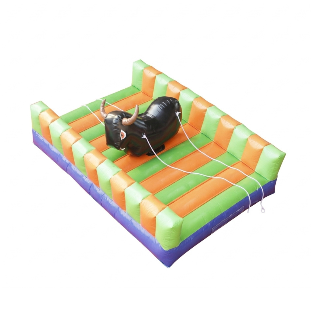 Alquiler de inflable Toro Infantil con colchón acolchado en Los Santos