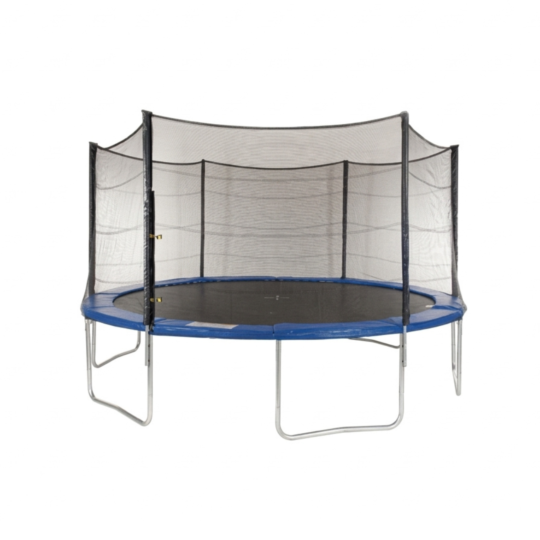 Alquiler de trampolín brinca-brinca con red de protección en Los Santos